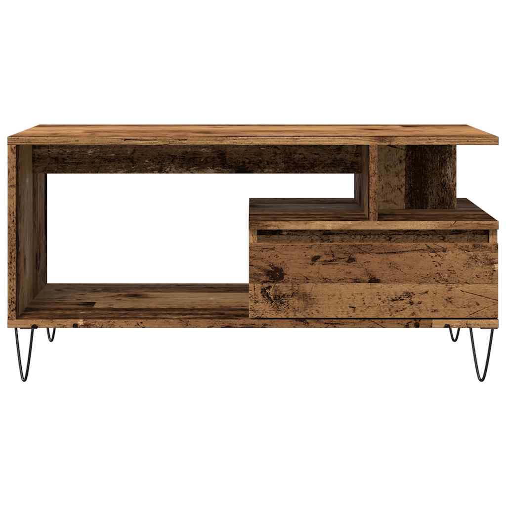 Mesa de centro 90x49x45 cm derivados de madeira madeira velha
