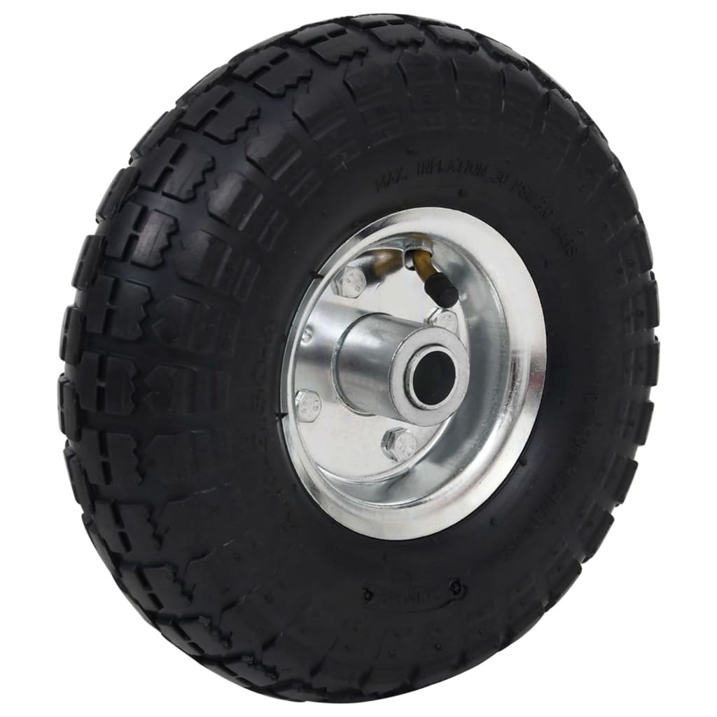 Rodas p/ carrinho de carga manual 2 pcs borracha 4.10/3.50-4