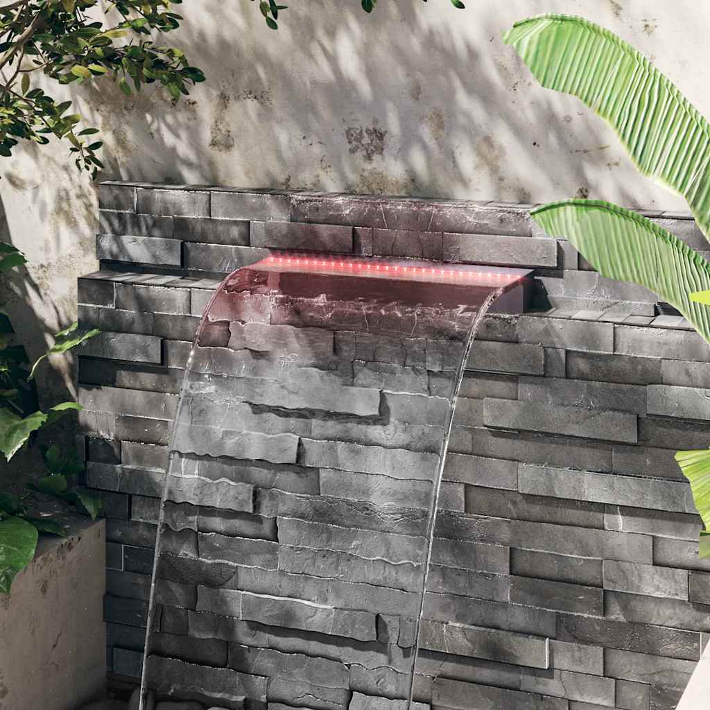 Cascata com luzes LED RGB 60 cm acrílico
