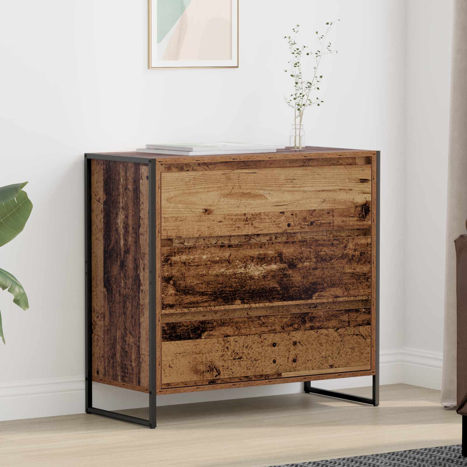 Buffet madeira antiga 79 x 36 x 75.5 cm derivados de madeira