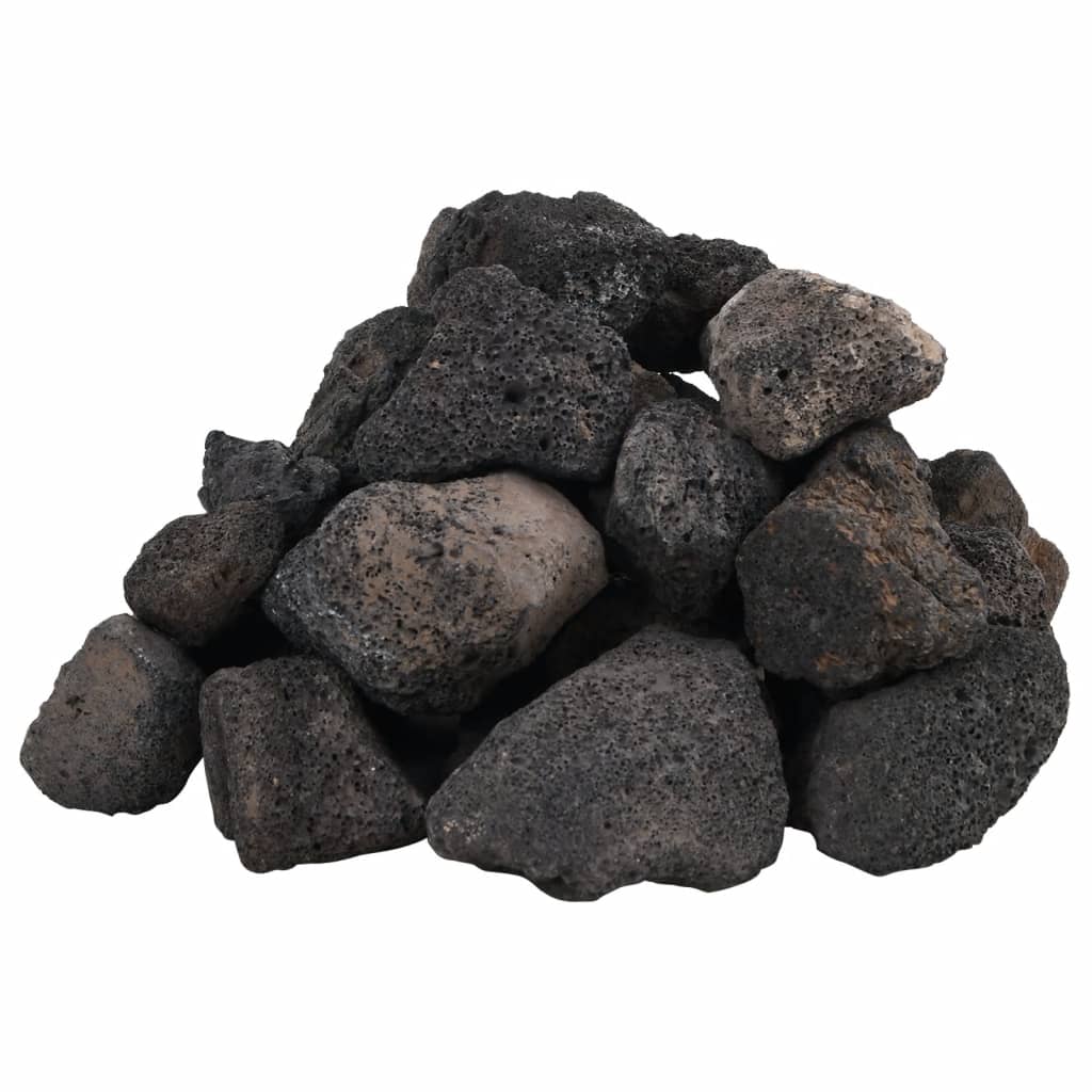 Pedras vulcânicas 10 kg 5-8 cm preto