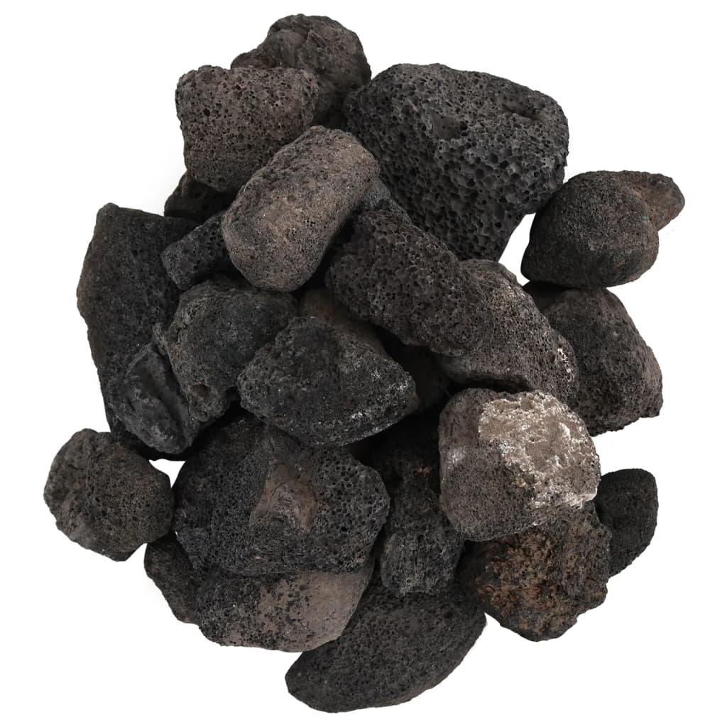 Pedras vulcânicas 10 kg 5-8 cm preto