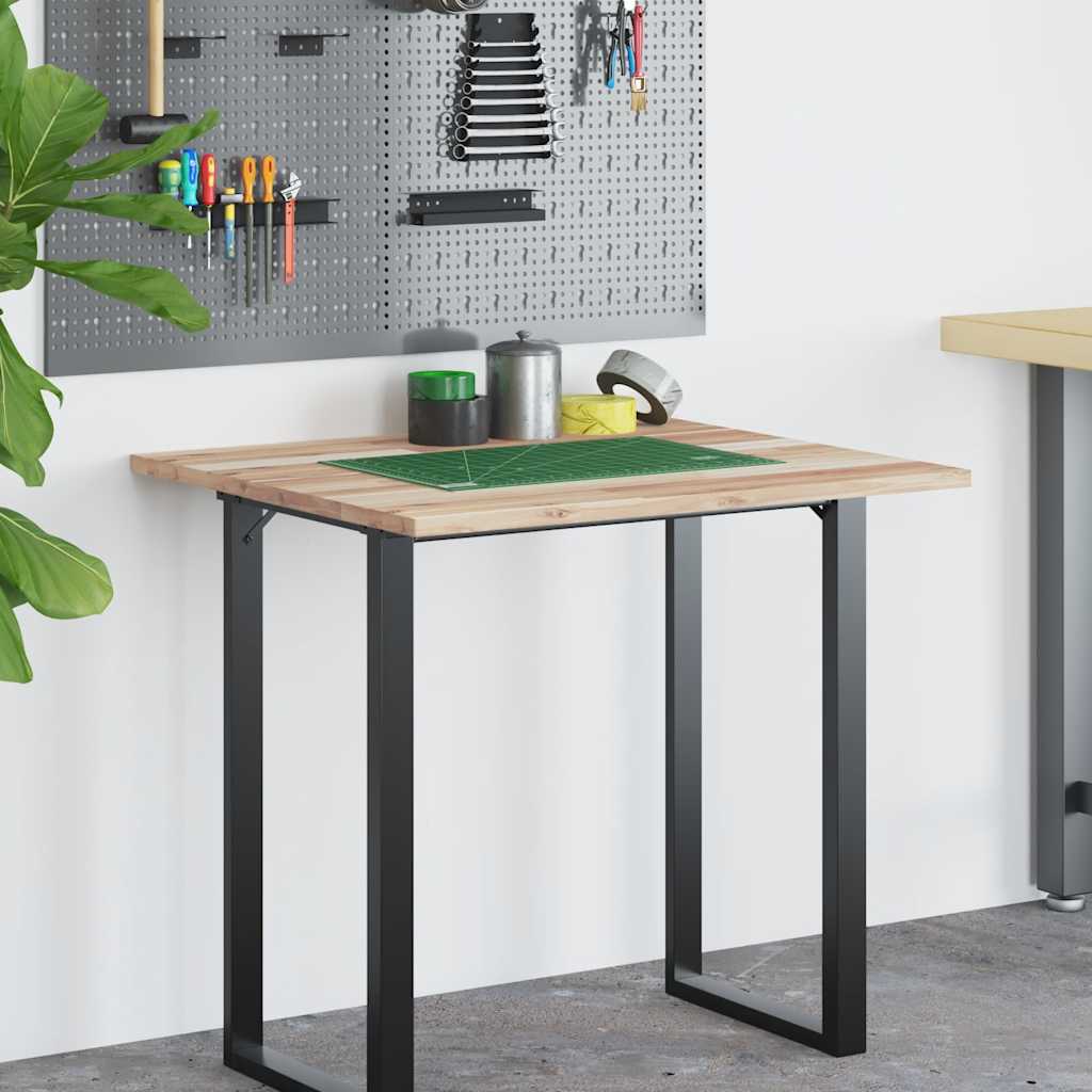 Tampo de secretária 100x60x2 cm acácia maciça não tratada