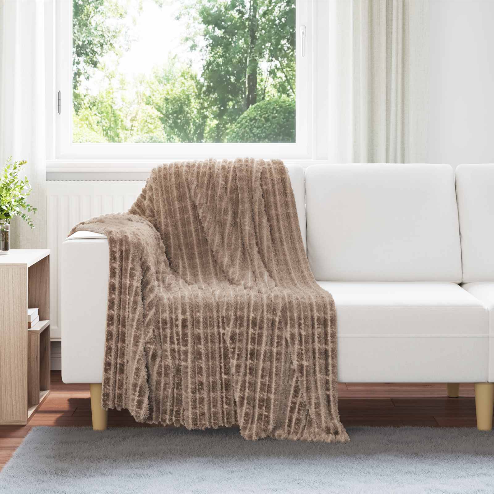 Cobertor camelo 150 x 130 cm lã