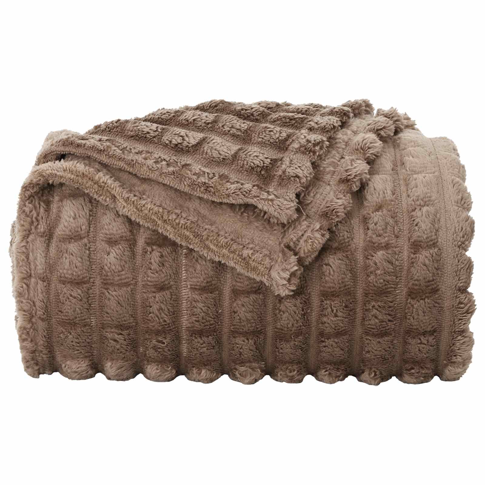 Cobertor camelo 150 x 130 cm lã