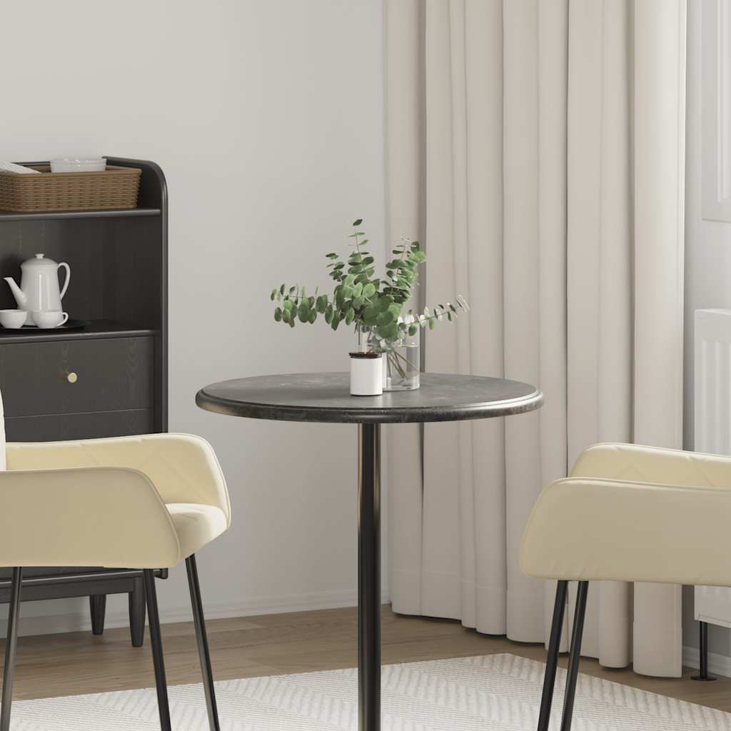 Tampo de mesa ø60x2,5 cm mármore preto