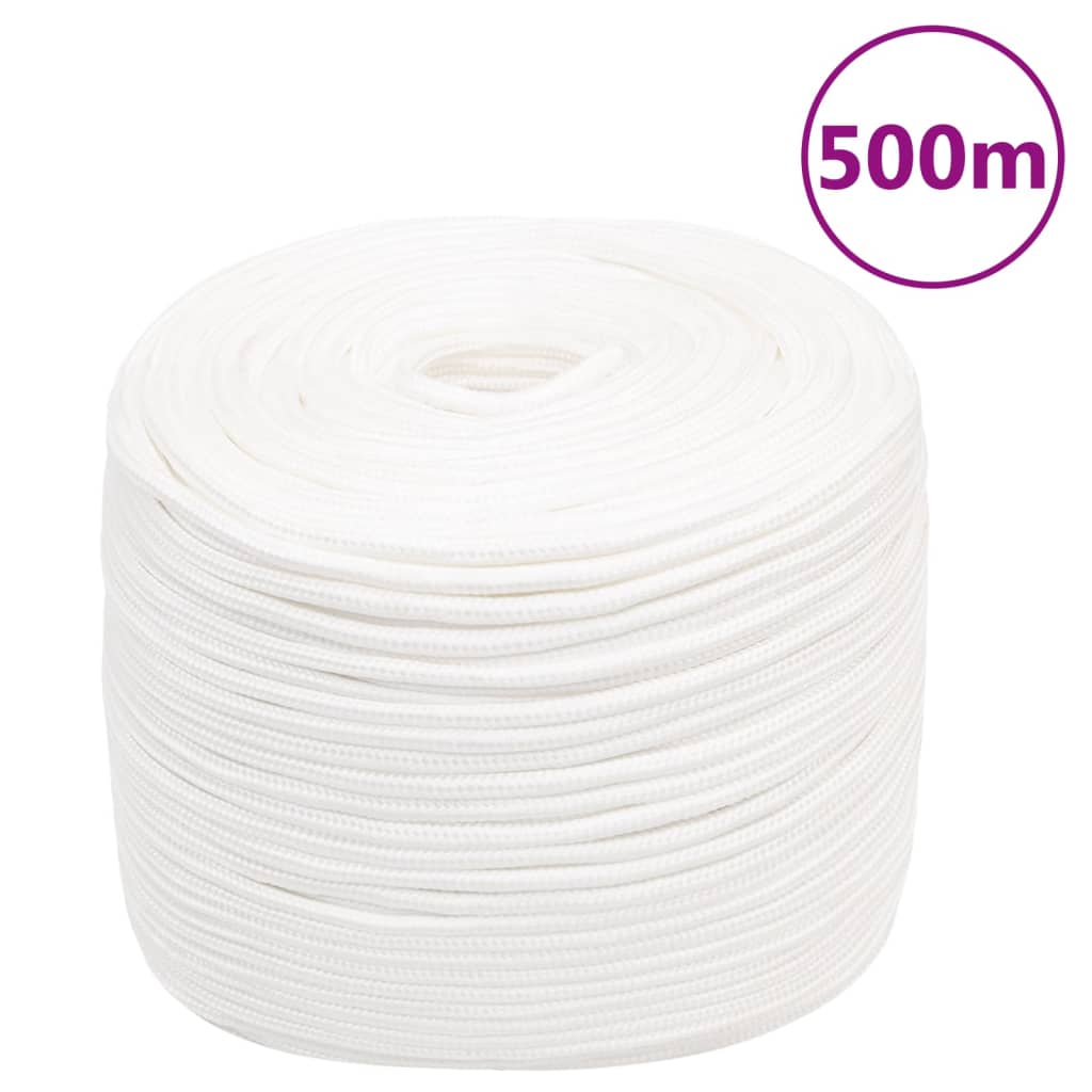 Corda de barco 10 mm 500 m polipropileno branco