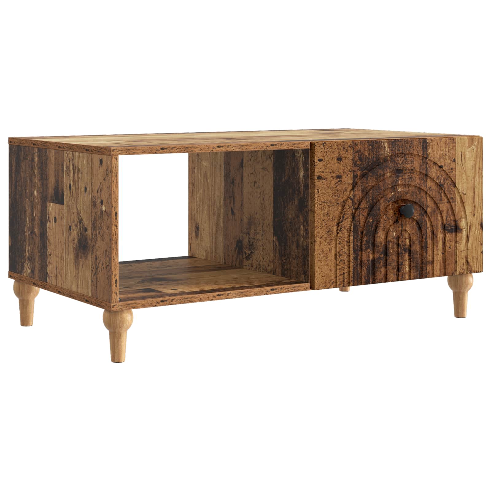 Mesa de centro madeira antiga 90 x 50 x 40 cm