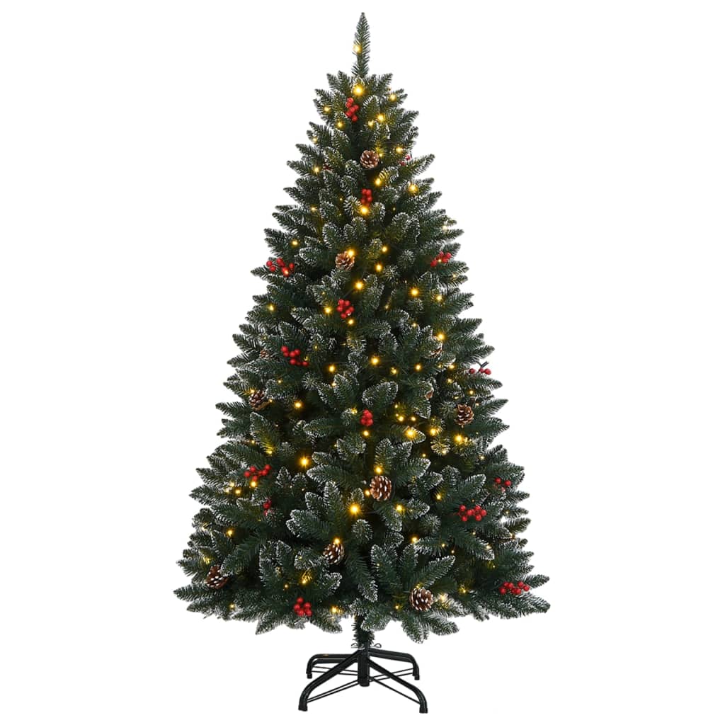 Árvore de natal artificial com 300 luzes LED 240 cm