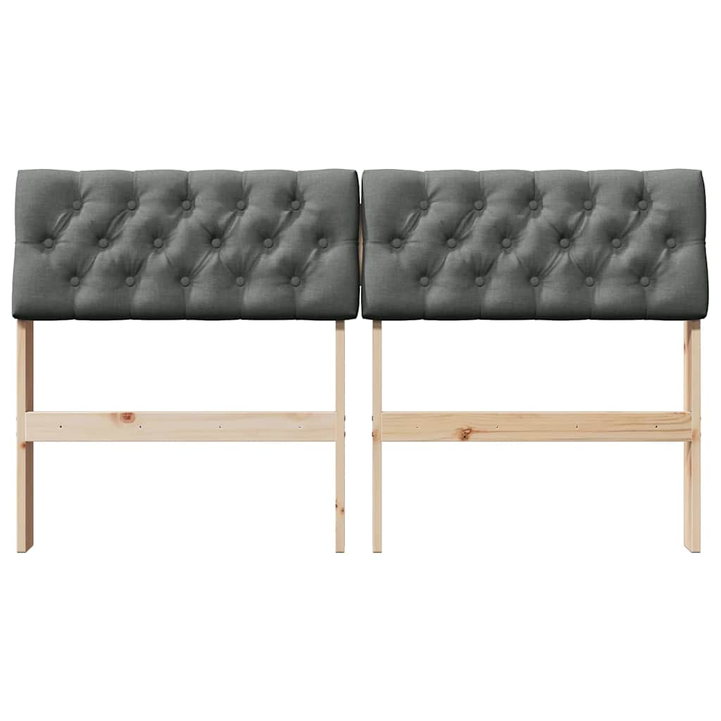 Cabeceira estofada cinza escuro 150 cm