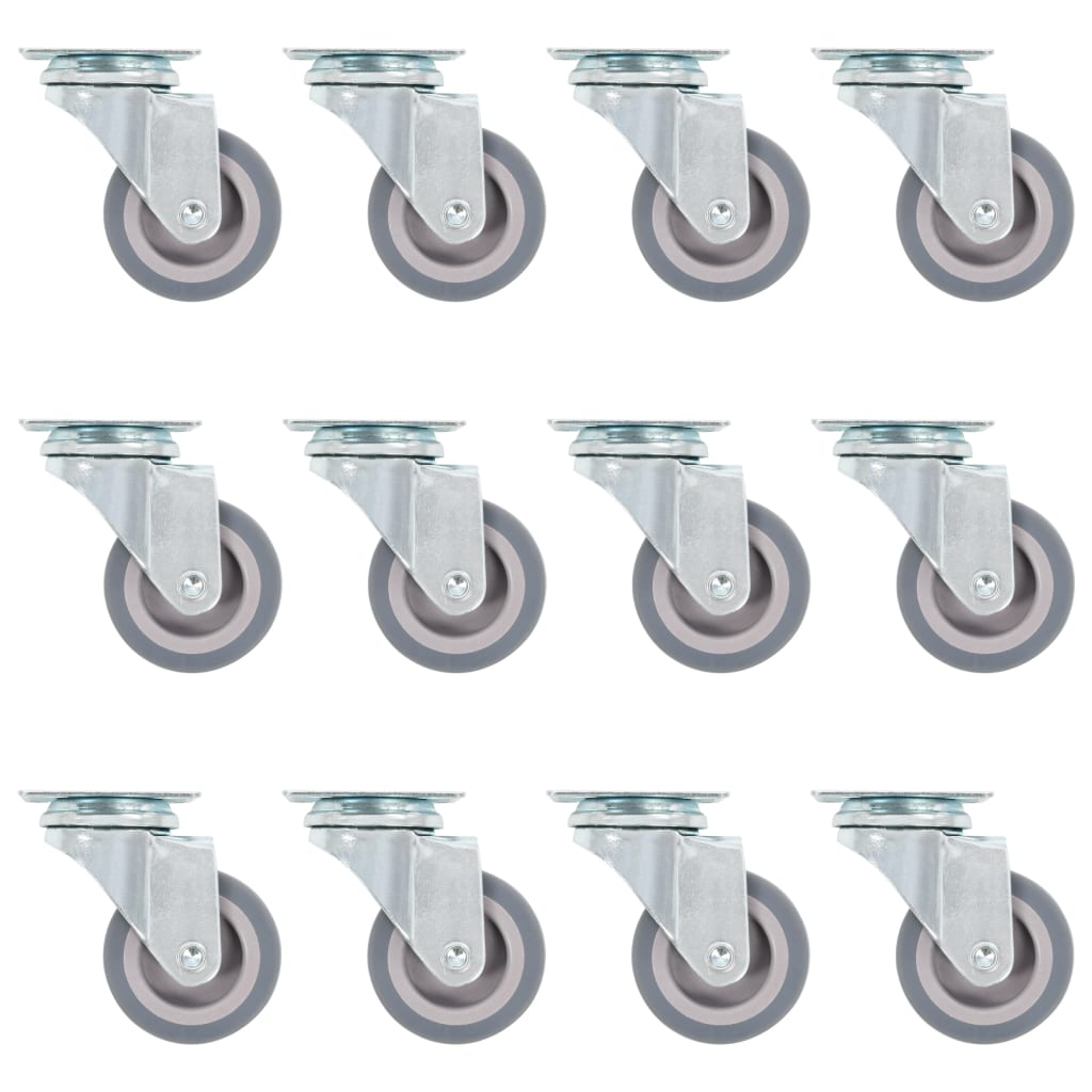 Rodas giratórias 12 pcs 50 mm