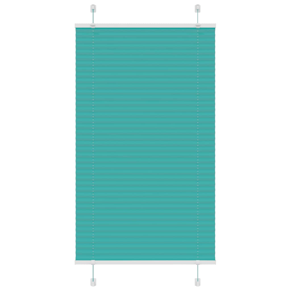 Gasolina verde plissada cega 80x150 cm largura tecido 79,4 cm