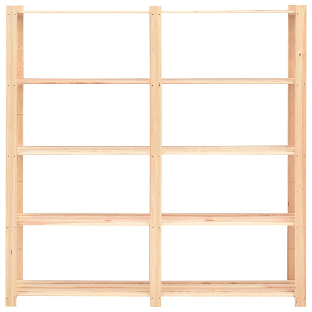Unidade arrumação 5 prateleiras 170x38x170 cm pinho 500 kg