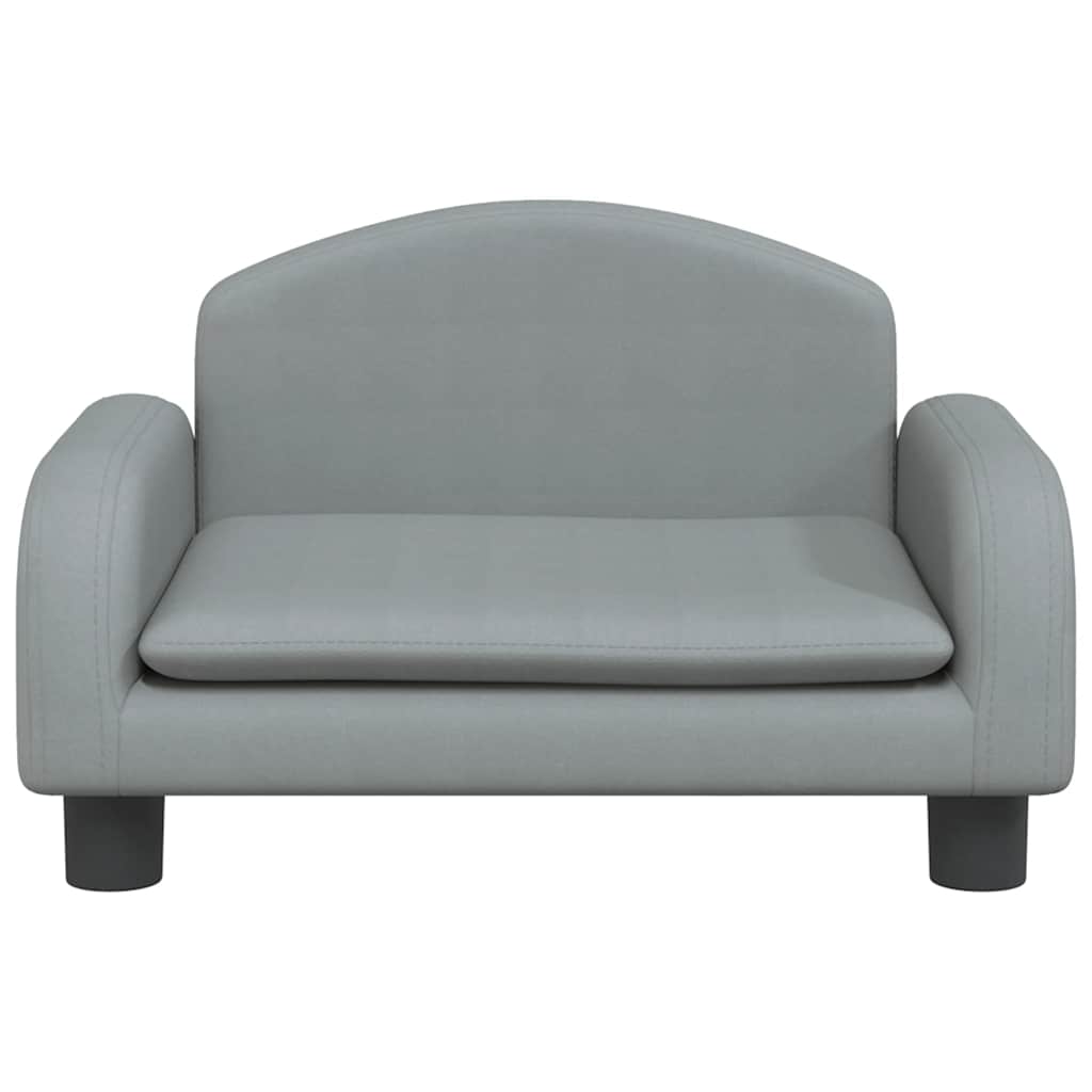 Cama para cães 50x40x30 cm tecido cinzento-claro