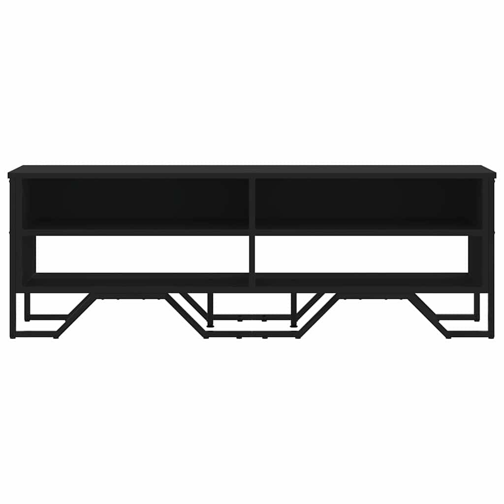 Móvel de TV 122x34x41 cm derivados de madeira preto