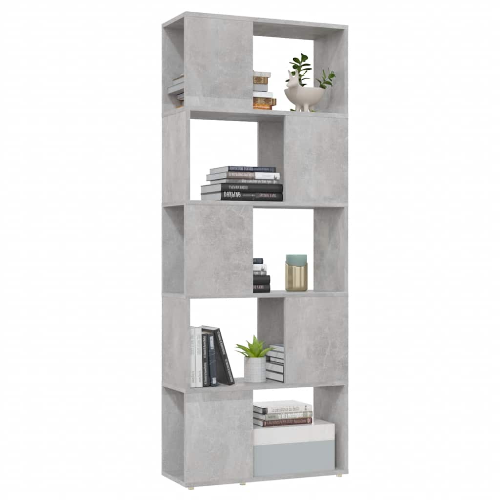 Estante/divisória 60x24x155 cm cinzento cimento