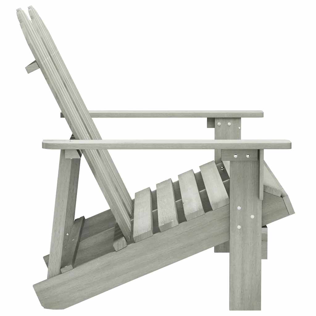 Cadeira de jardim adirondack 2 lugares abeto maciço cinzento