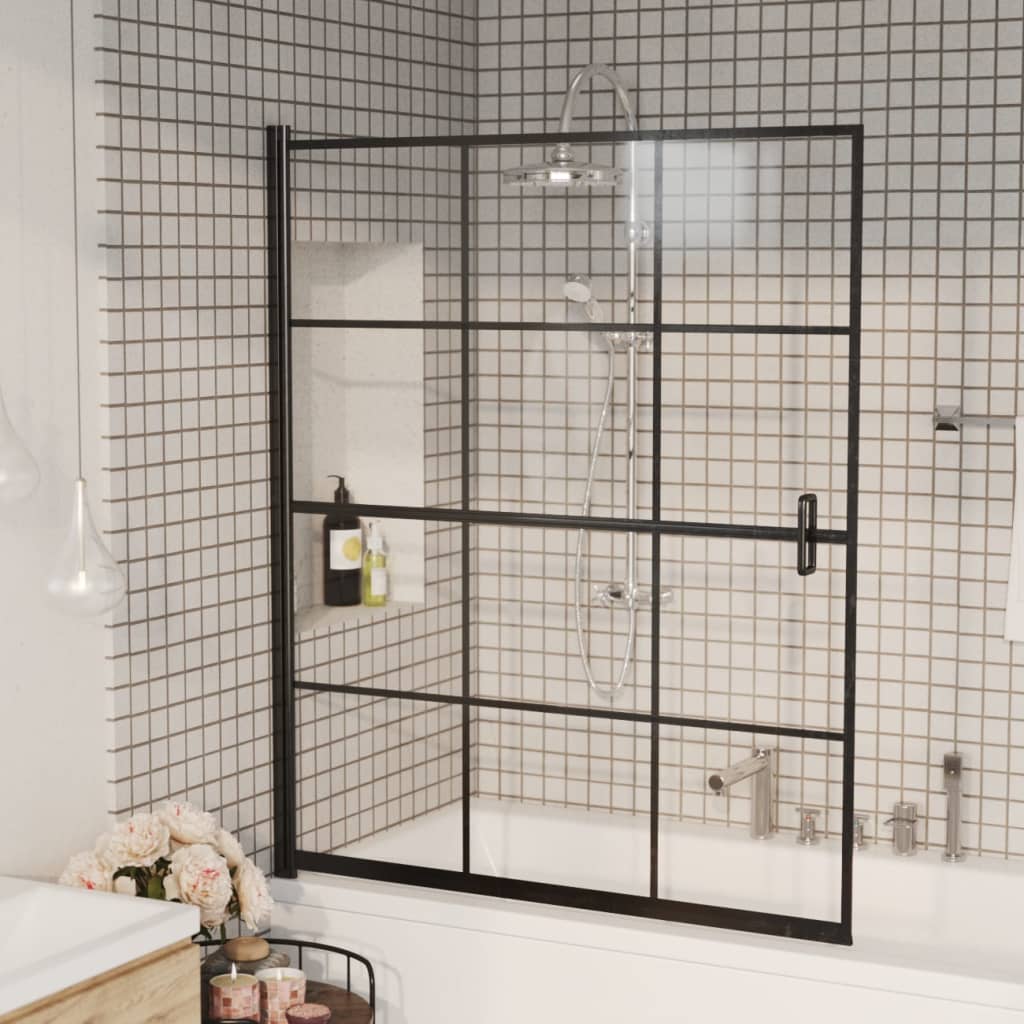 Divisória de chuveiro esg 116x140 cm preto