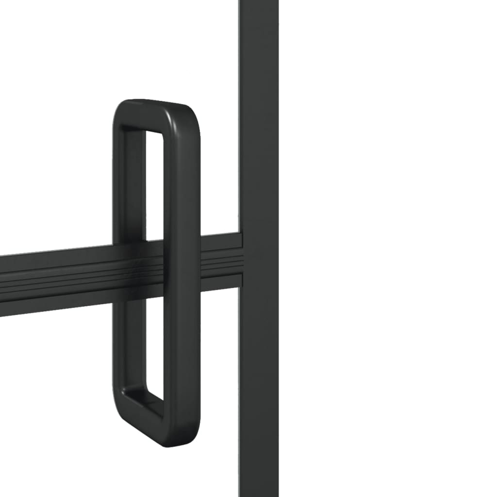 Divisória de chuveiro esg 116x140 cm preto