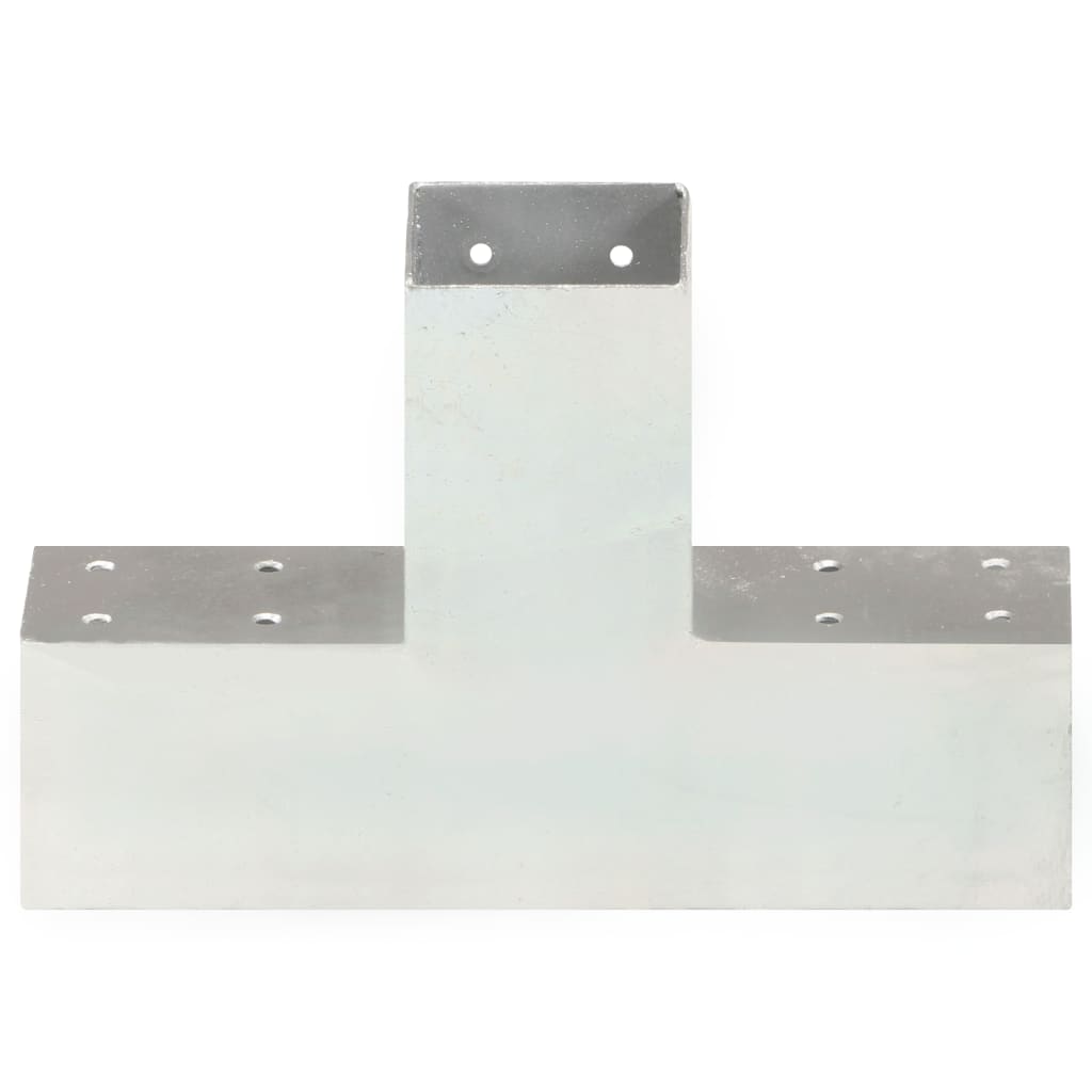 Base para poste em forma de x 71x71 mm metal galvanizado