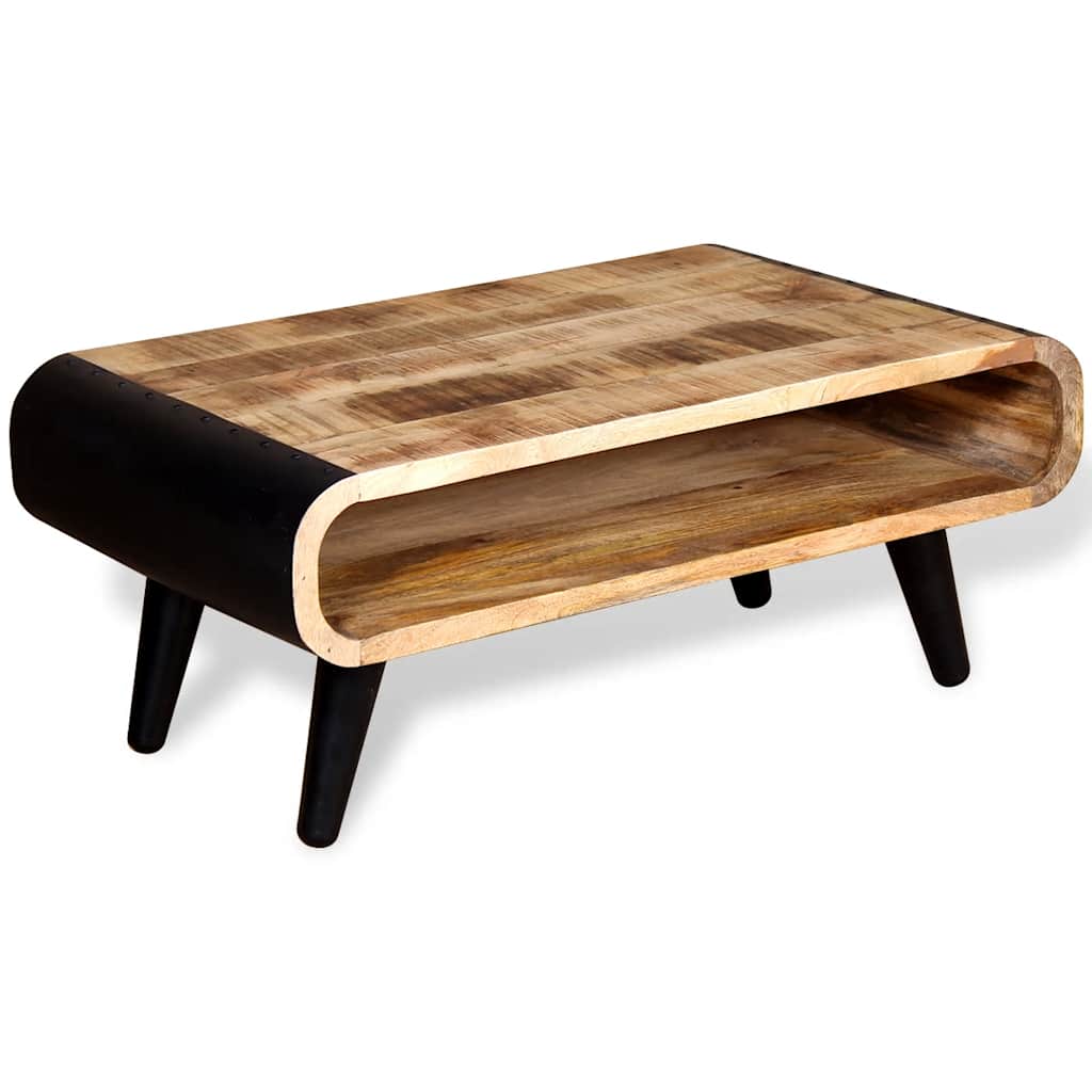 Mesa de centro madeira de mangueira rústica 90x55x39 cm