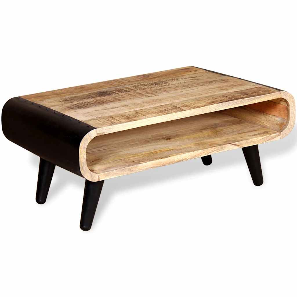 Mesa de centro madeira de mangueira rústica 90x55x39 cm