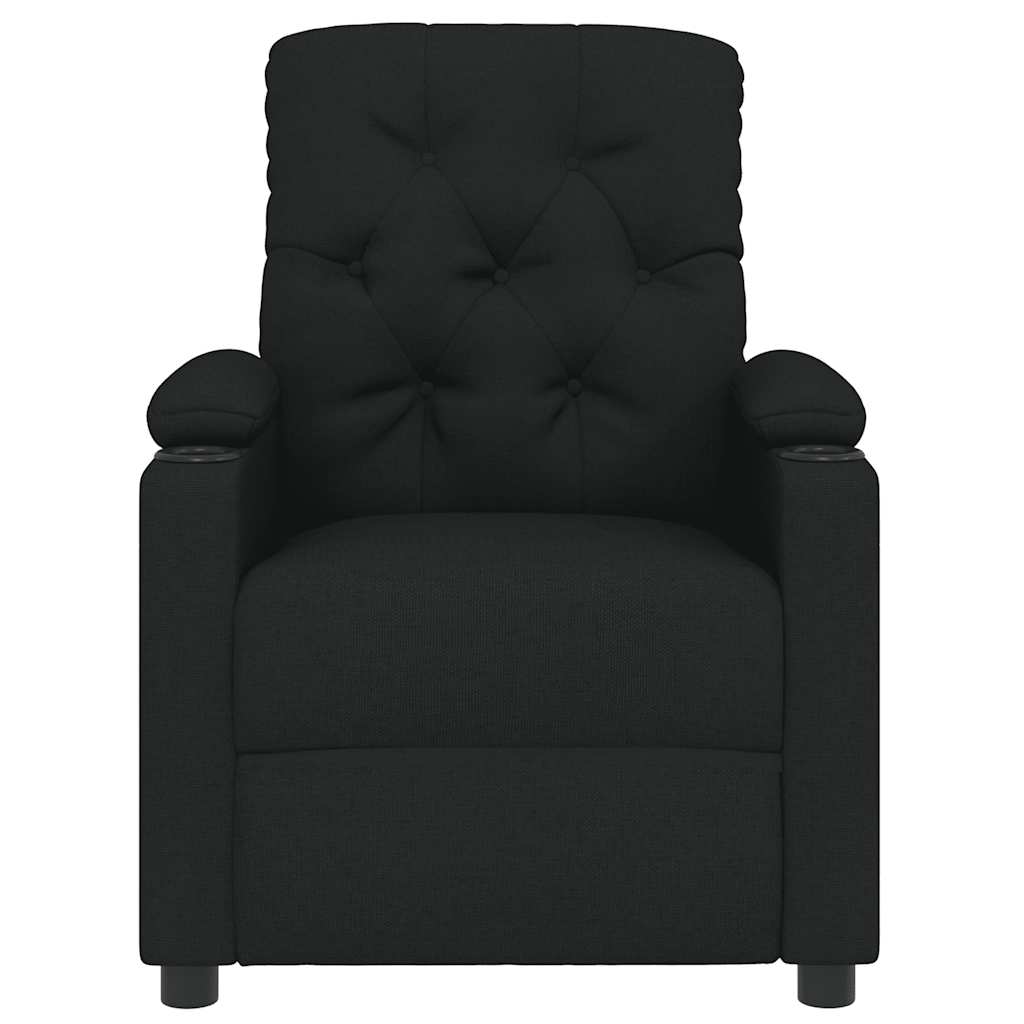 Poltrona reclinável tecido preto