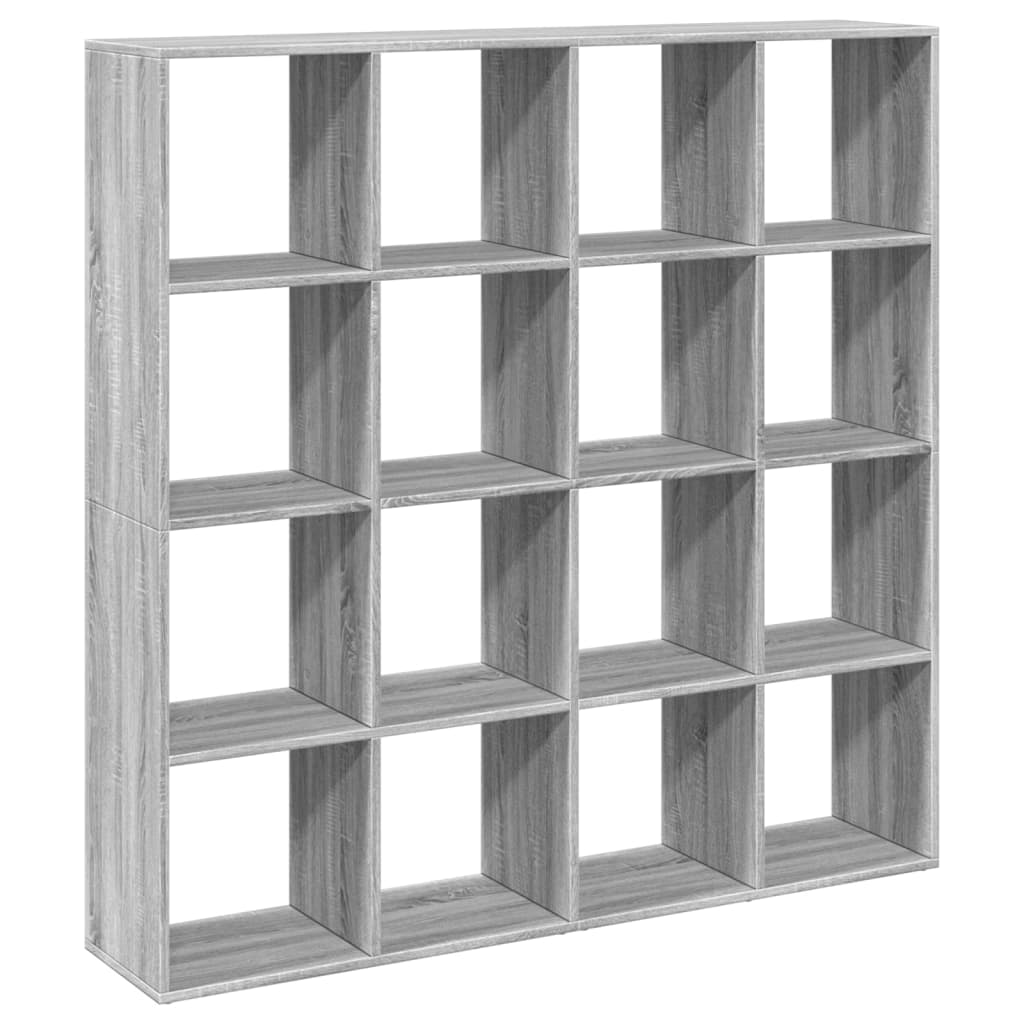 Estante 137,5x29x137,5 cm derivados de madeira cinzento sonoma