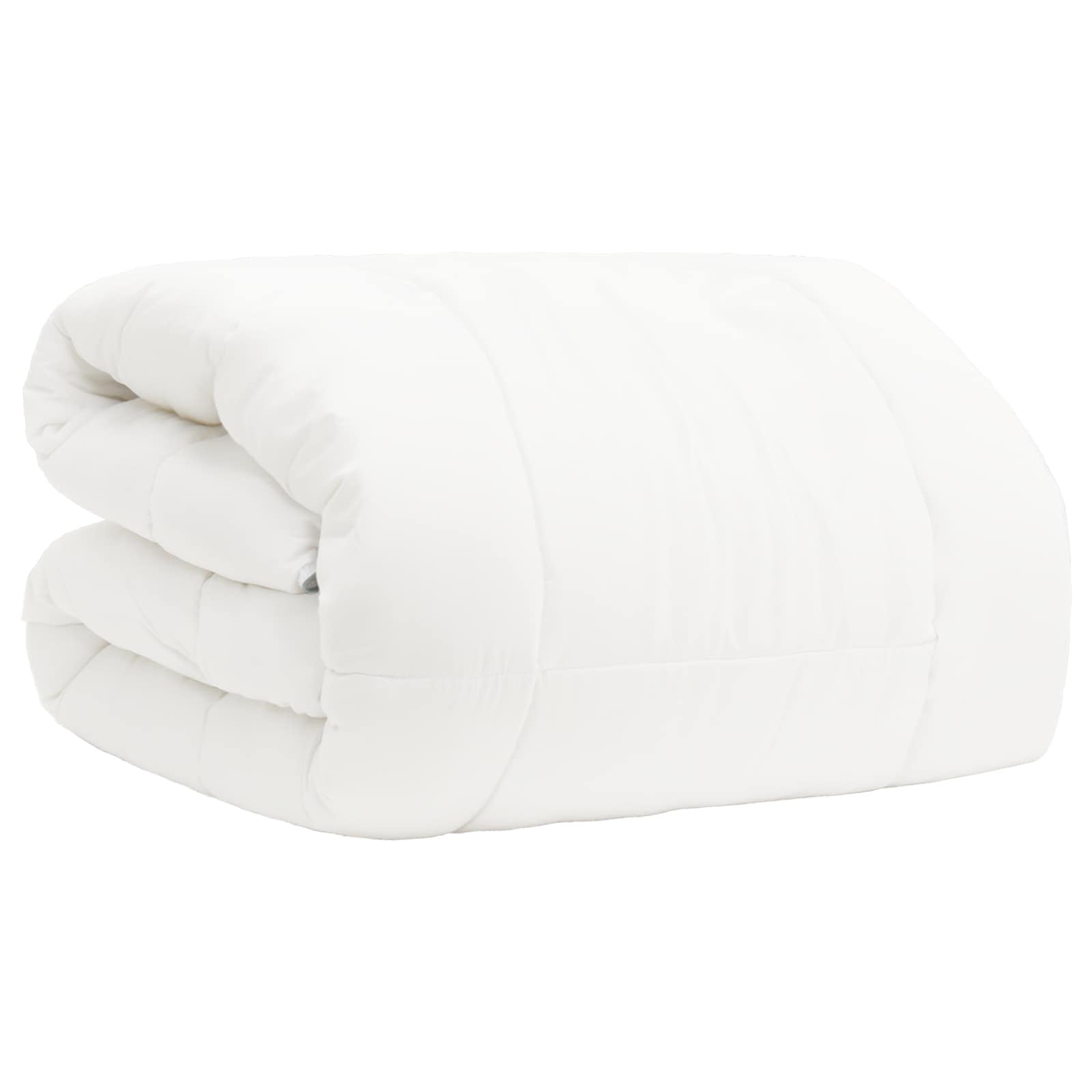 Edredão 220x260 cm inverno 450 gsm lã australiana branco