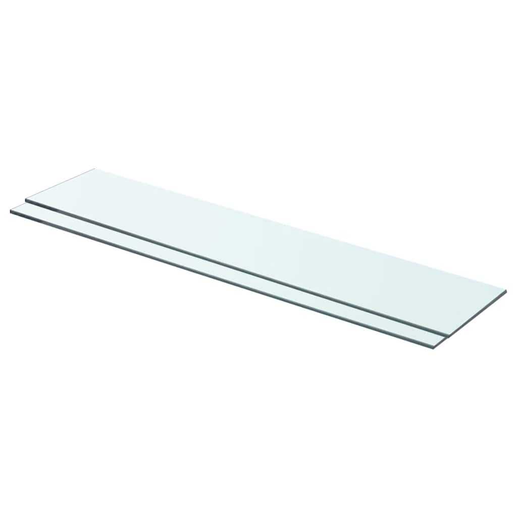 Prateleiras 2 pcs 70x15 cm vidro transparente