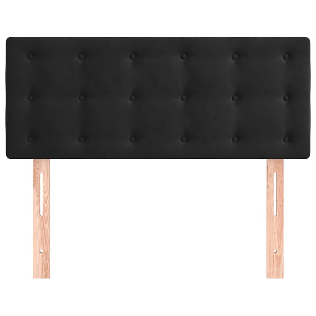 Cabeceira de cama veludo 90x5x78/88 cm preto