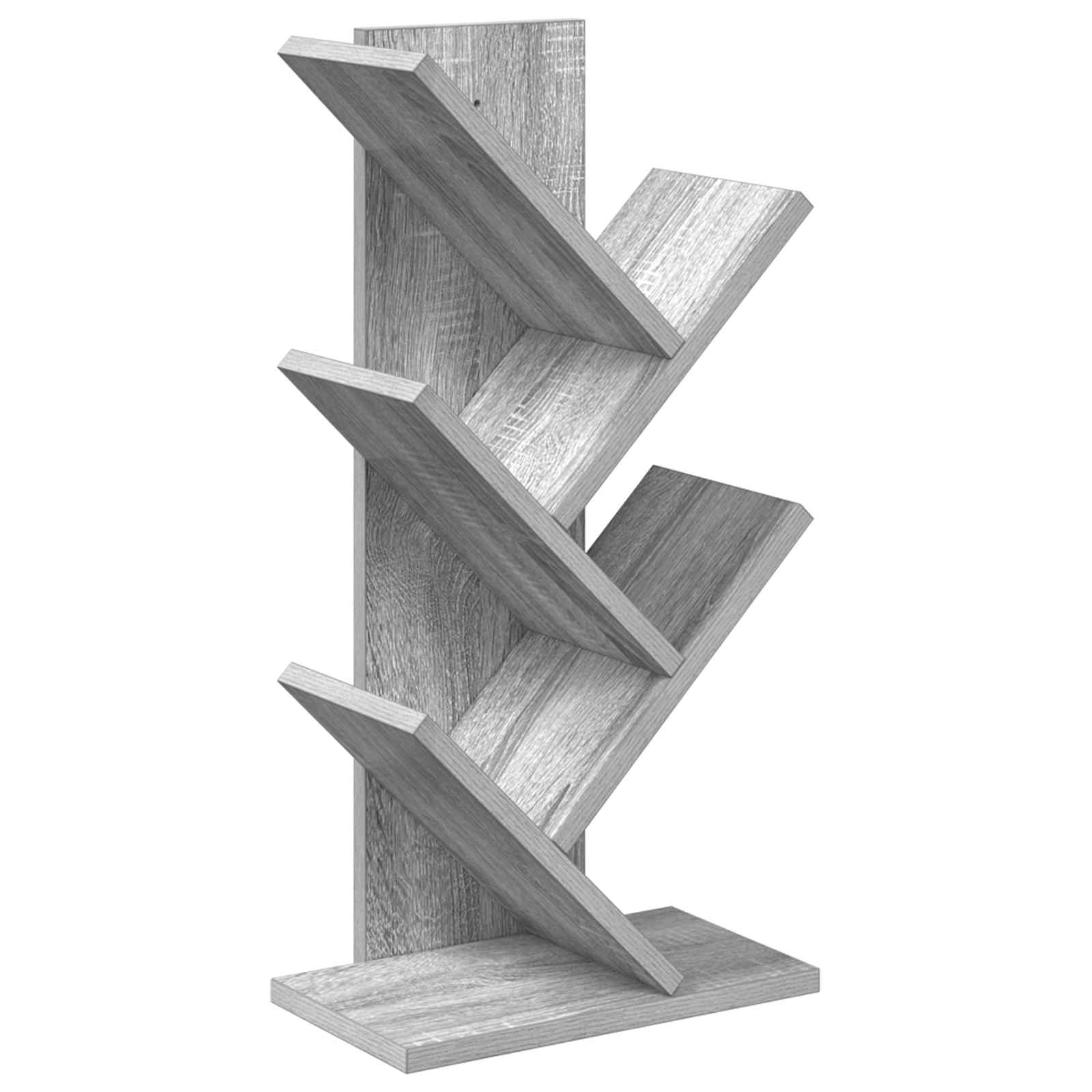 Estante de livros em árvore 4 andares 30 x 18 x 60 cm