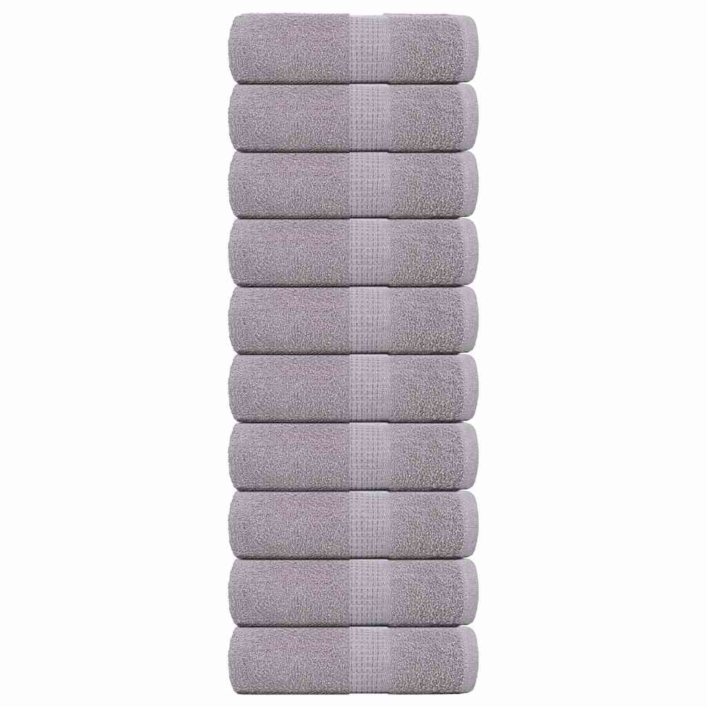 Toalhas de bidé frogn 10 pcs 30x50 cm 360 g/m² cinzento