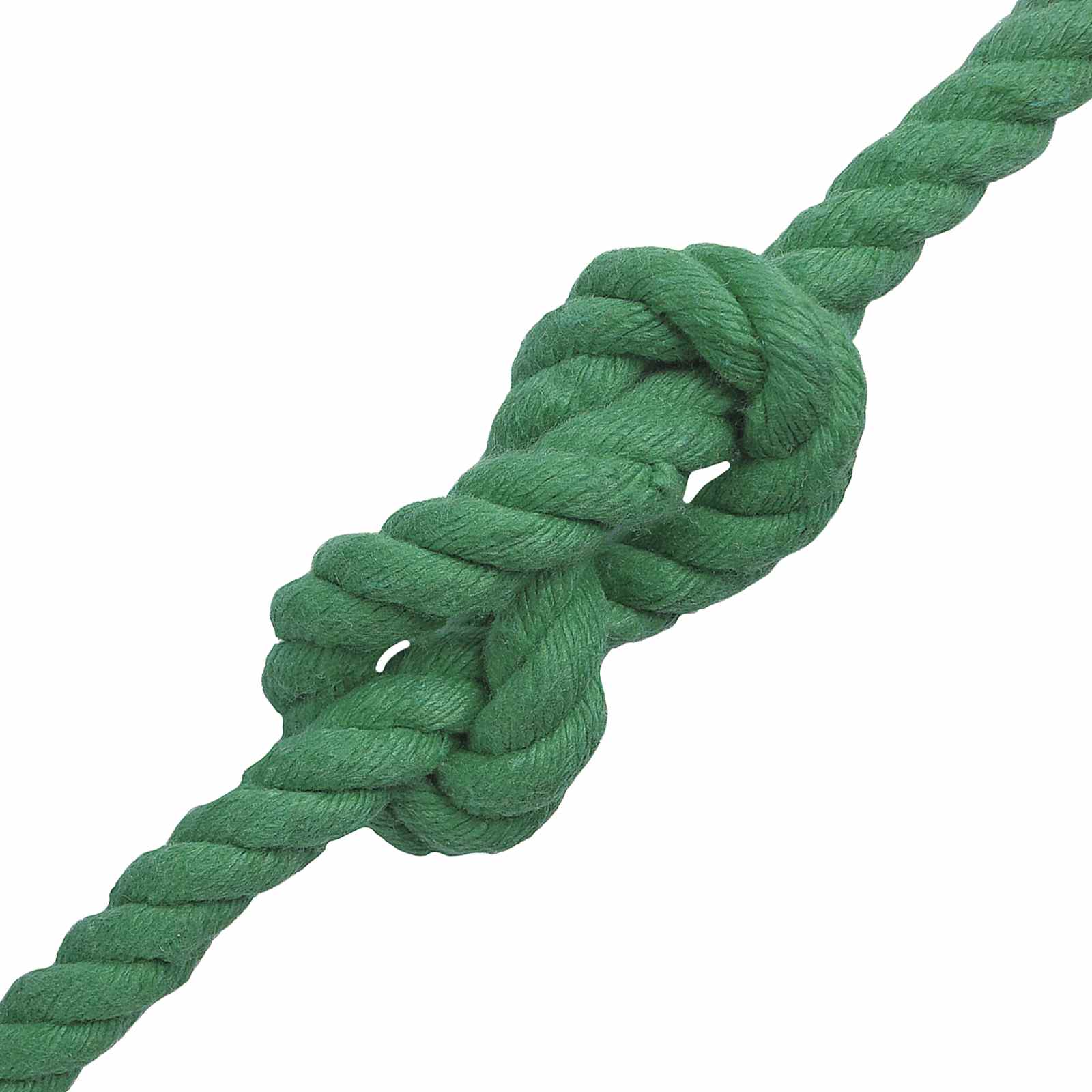 Corda de algodão 12 mm 250 m verde 100% algodão