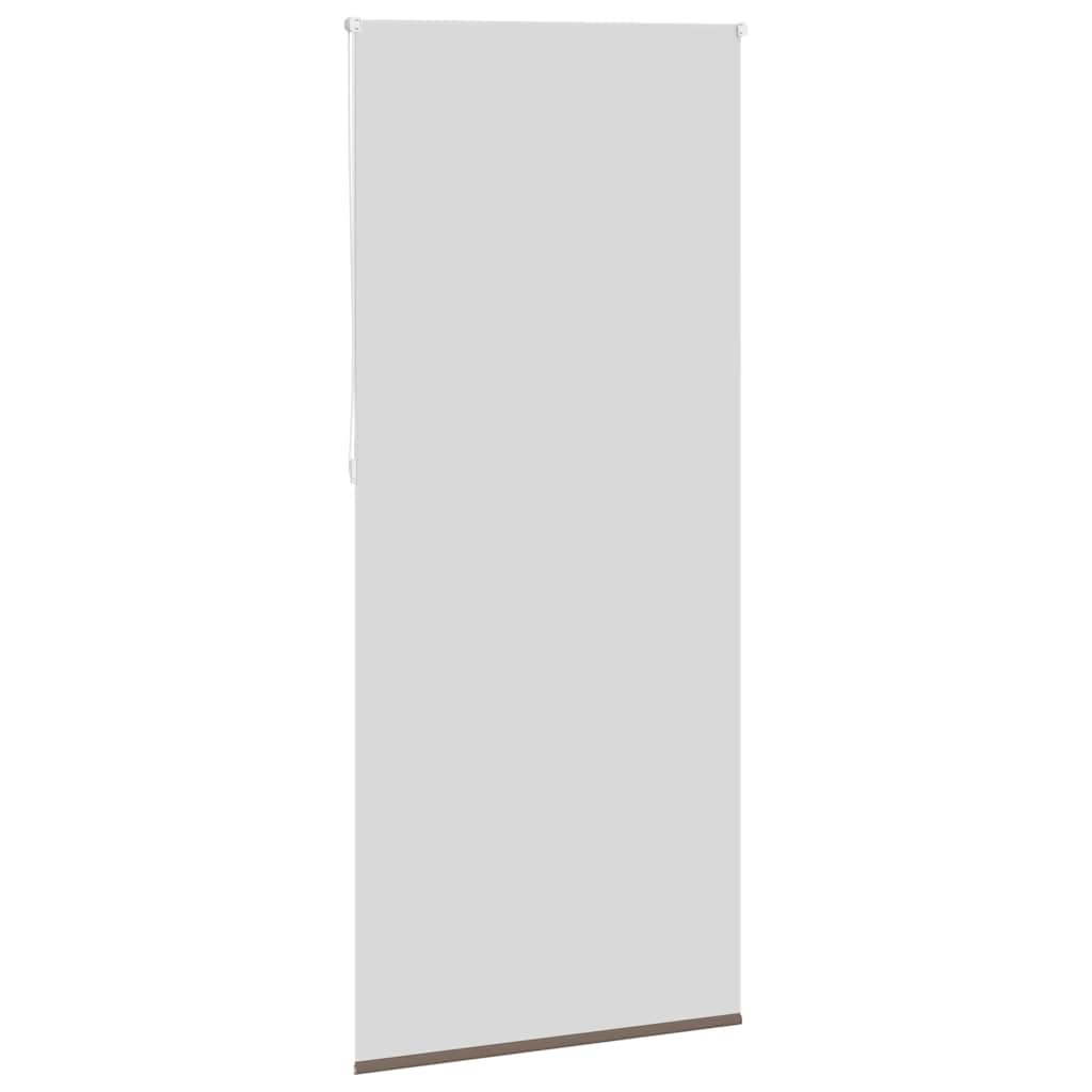 Cortina de rolo blackout, 104,4 x 230 cm, largura do tecido 100 cm, cor café.