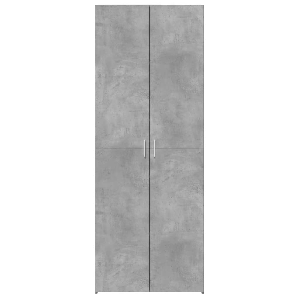 Armário alto 70x42,5x185 cm derivados madeira cinzento cimento