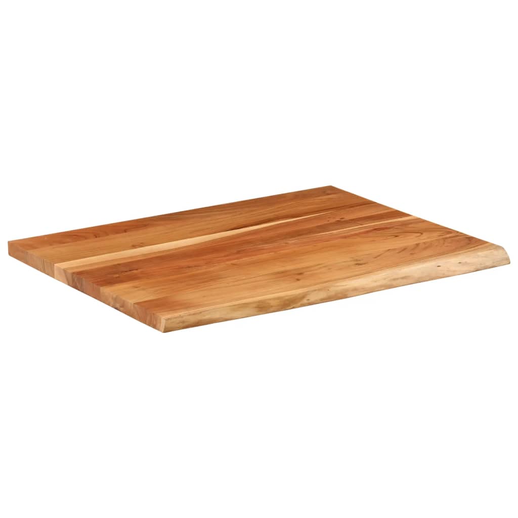 Tampo de secretária retangular 90x80x3,8 cm acácia maciça