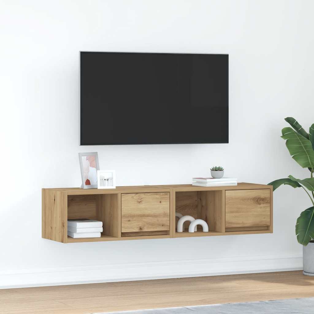 Móveis TV 2 pcs 60x31x25,5 cm deriv. madeira carvalho artisiano