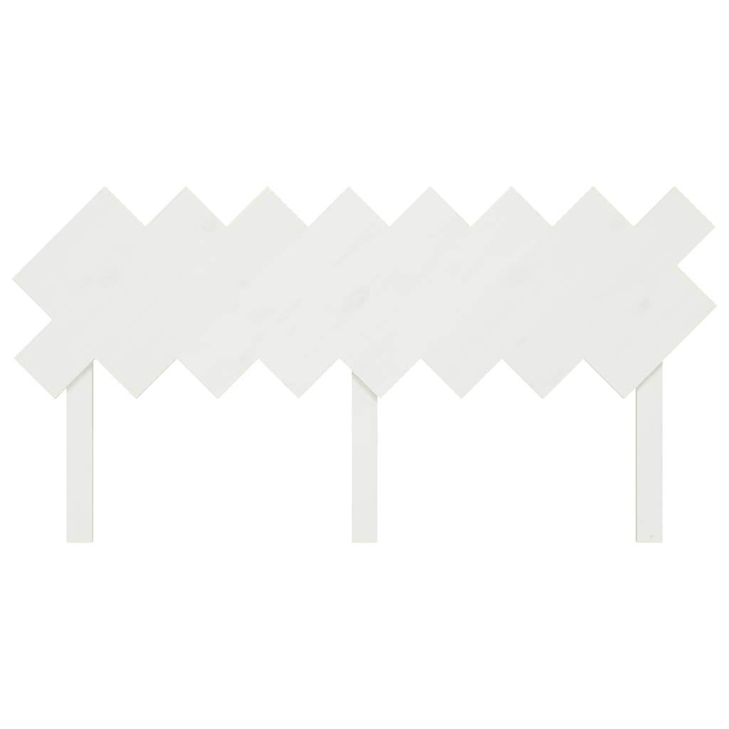 Cabeceira de cama 159,5x3x80,5 cm pinho maciço branco