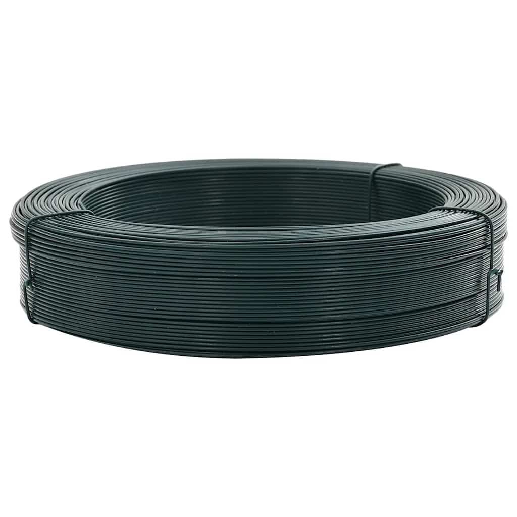Arame para prender cerca 250 m 0,9/1,4 mm aço preto esverdeado