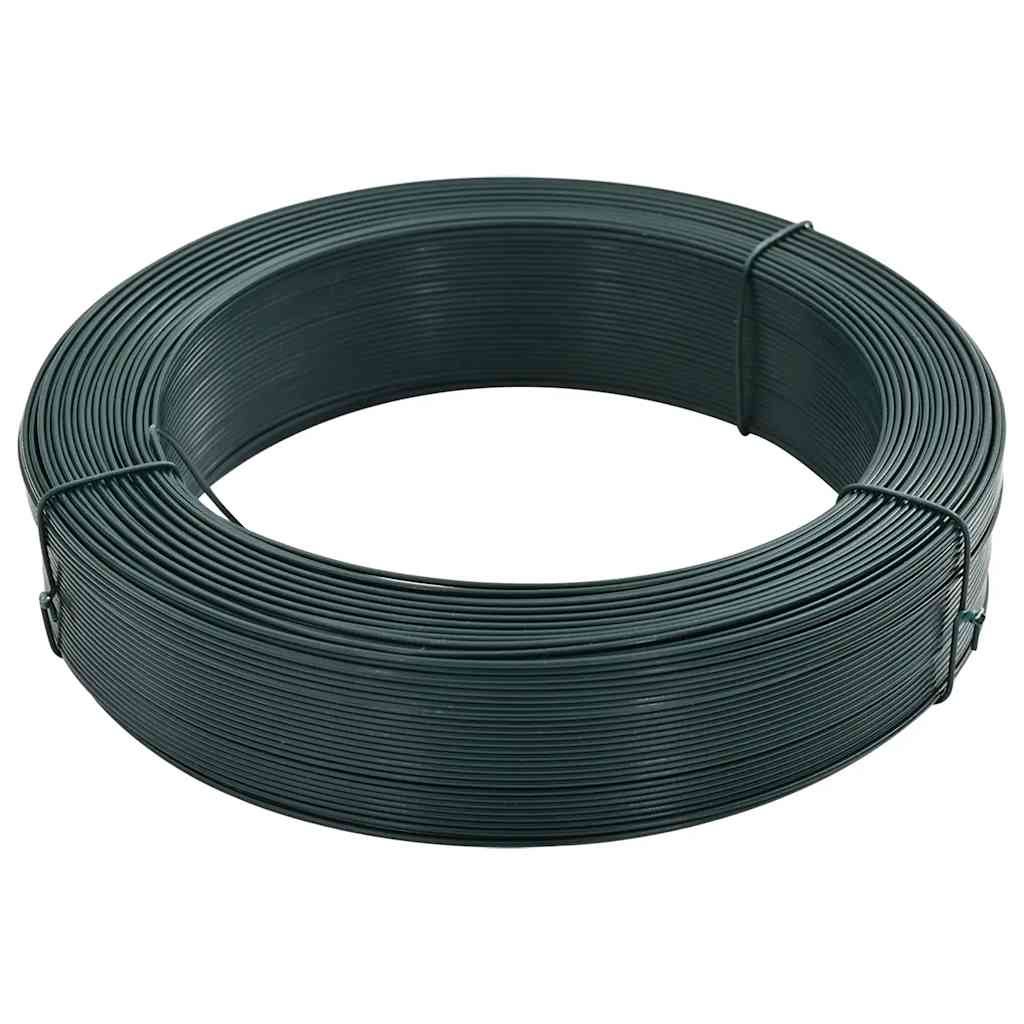 Arame para prender cerca 250 m 0,9/1,4 mm aço preto esverdeado