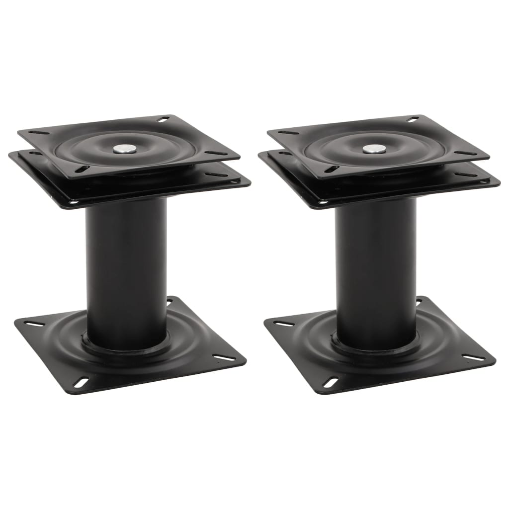 2 Pcs pedestais para banco de barco giratórios a 360° aço