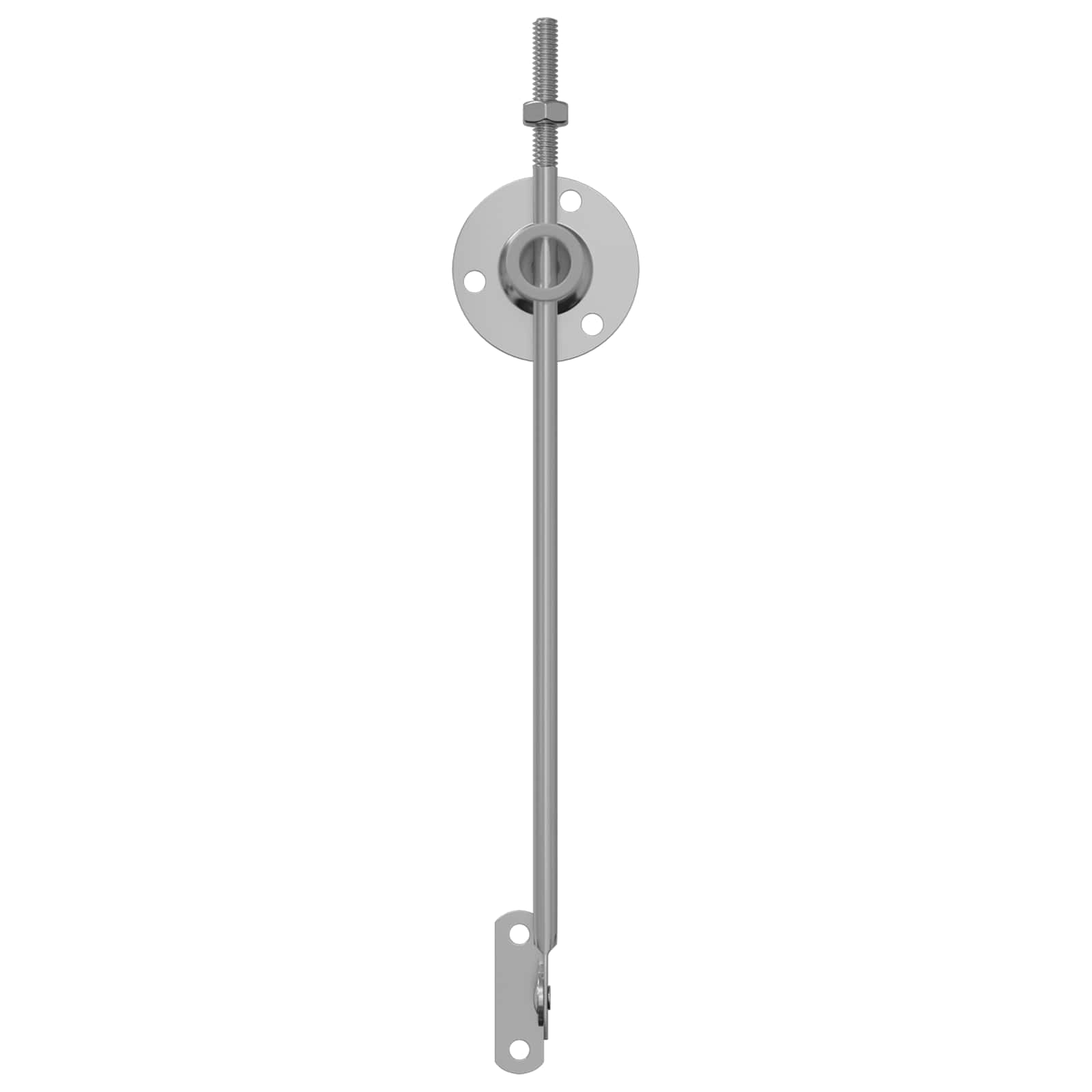 Hinge de suporte de tampa 12 unid. prateado 194 x 36 x 18 mm