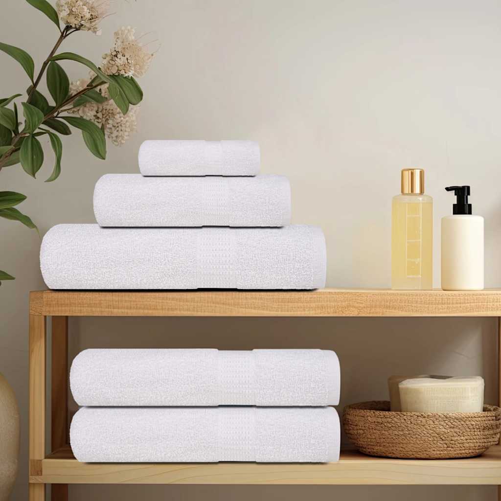 Toalhas de mãos frogn 4 pcs 50x100 cm 360 g/m² branco