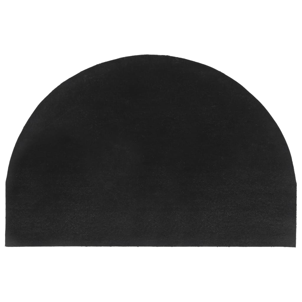 Tapete de porta semicircular 40x60 cm fibra coco tufada natural