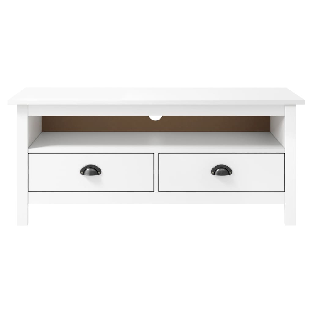 Móvel de TV hill 110x40x47 cm pinho maciço branco