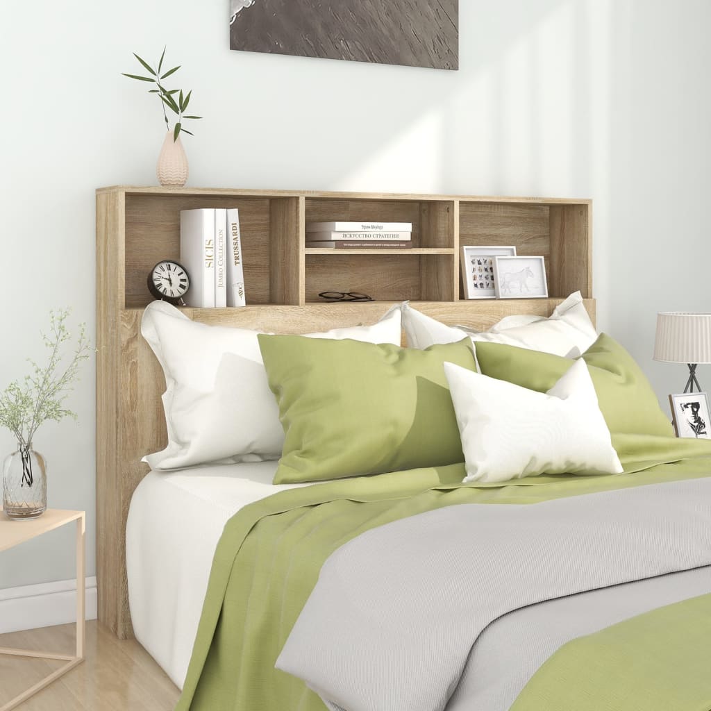 Cabeceira de cama carvalho sonoma 140x19x103,5 cm