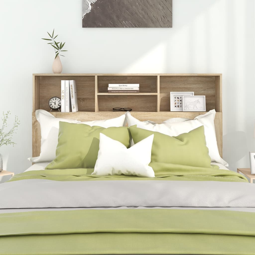 Cabeceira de cama carvalho sonoma 140x19x103,5 cm