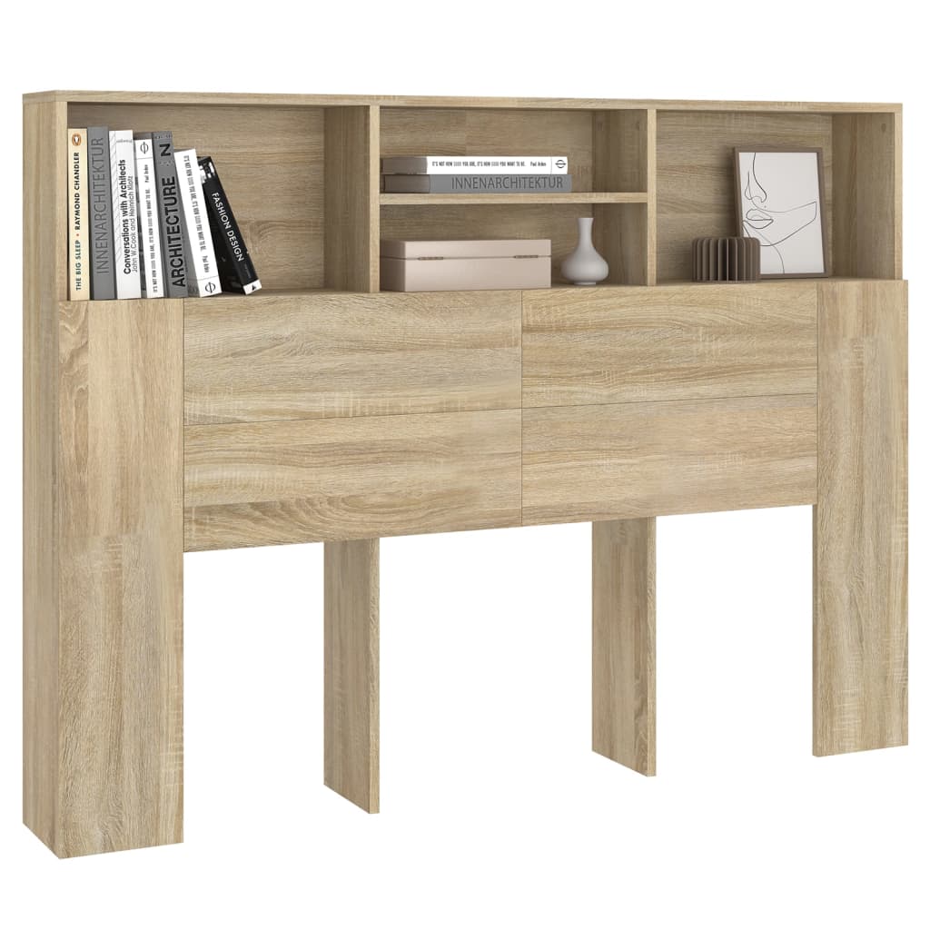 Cabeceira de cama carvalho sonoma 140x19x103,5 cm