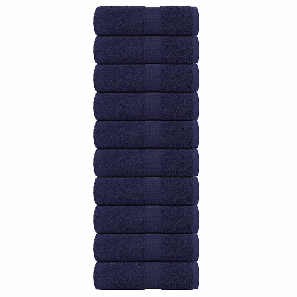 Toalhas hóspedes frogn 10pcs azul marinho 30x50cm 360 g/m²